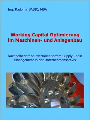 cover image of Working Capital Optimierung im Maschinen- und Anlagenbau